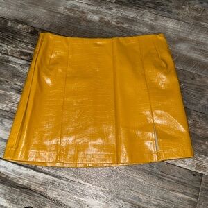 Mustard yellow skirt